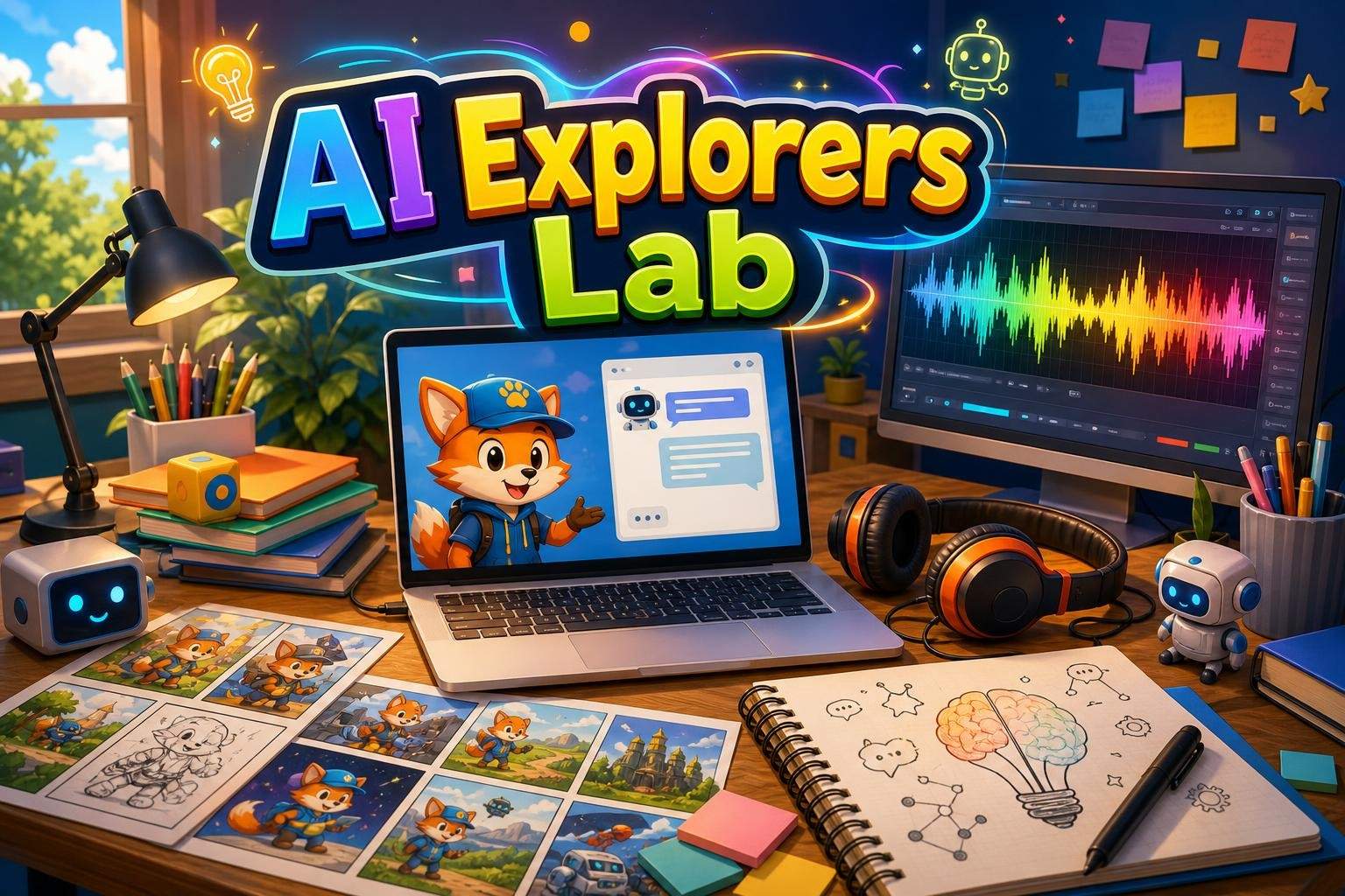 AI Explorers Lab Club: Weekly Hands-On AI Tools (Ages 7-12)