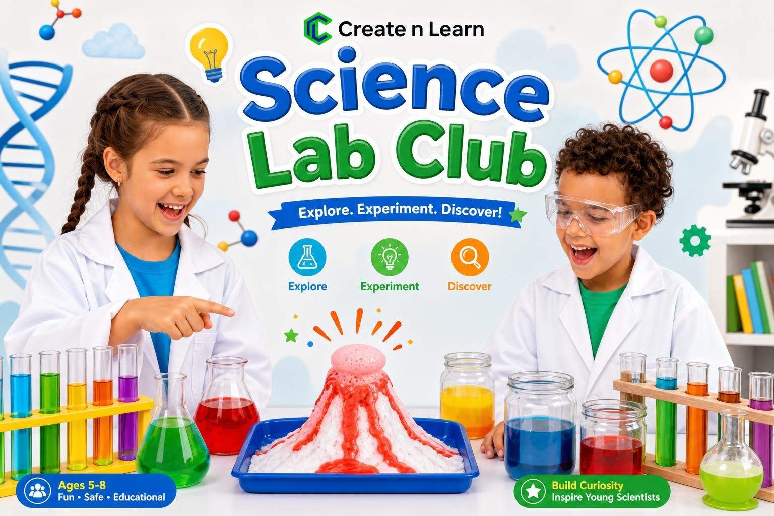 Weekly Science Experiments Club Ages 5-8