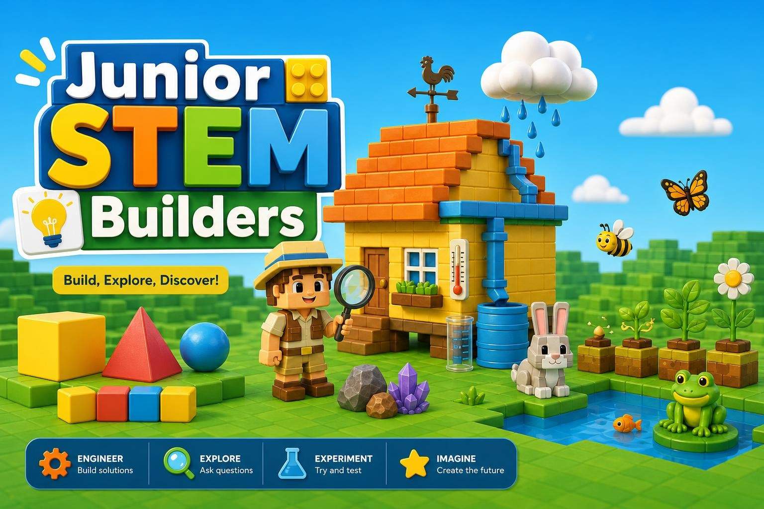 Minecraft STEM Builders: Math, Science and Coding for Grades 1-2