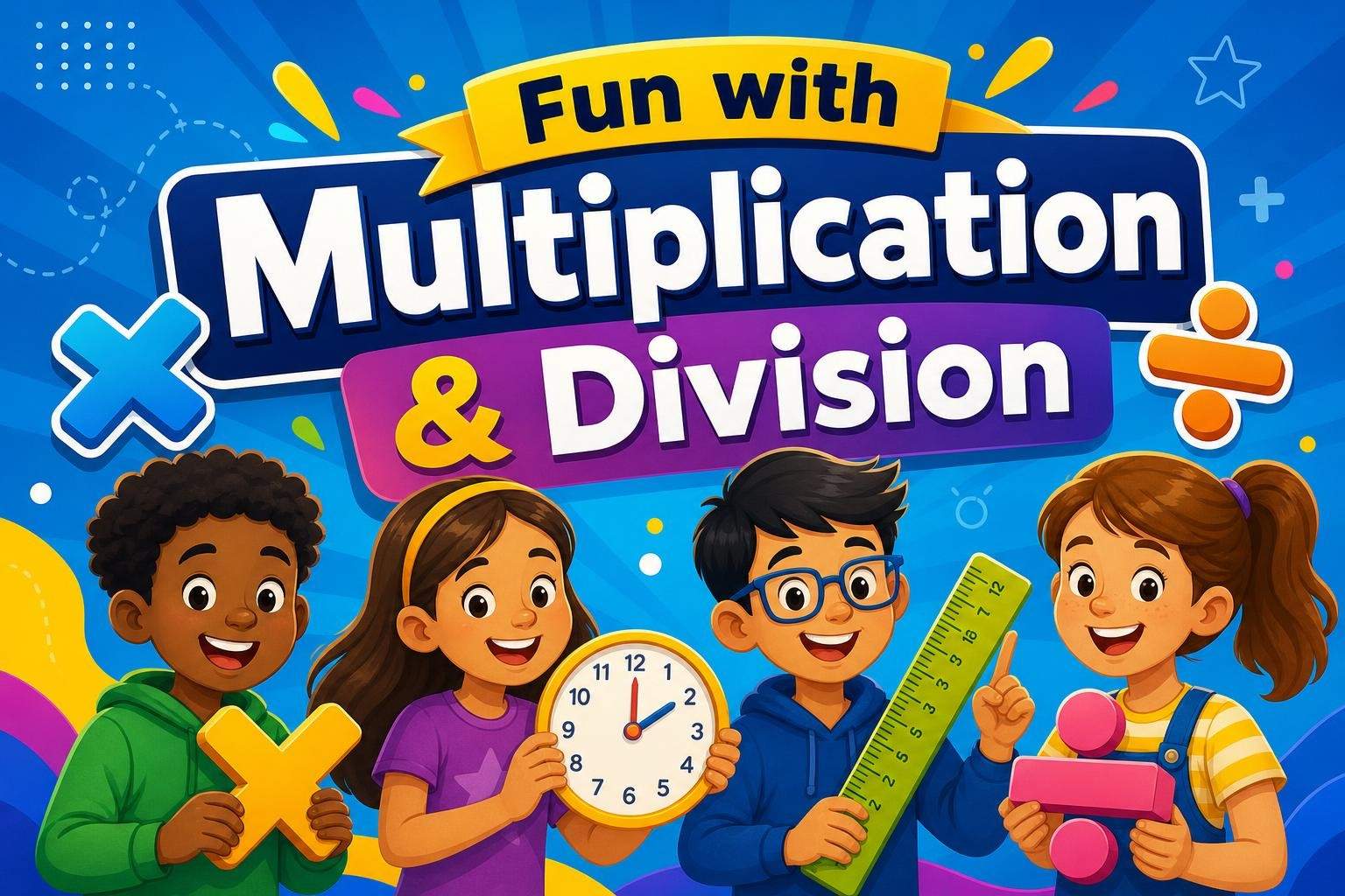 Multiplication and Division for Neurodiverse Learners, Ages 7 to 14