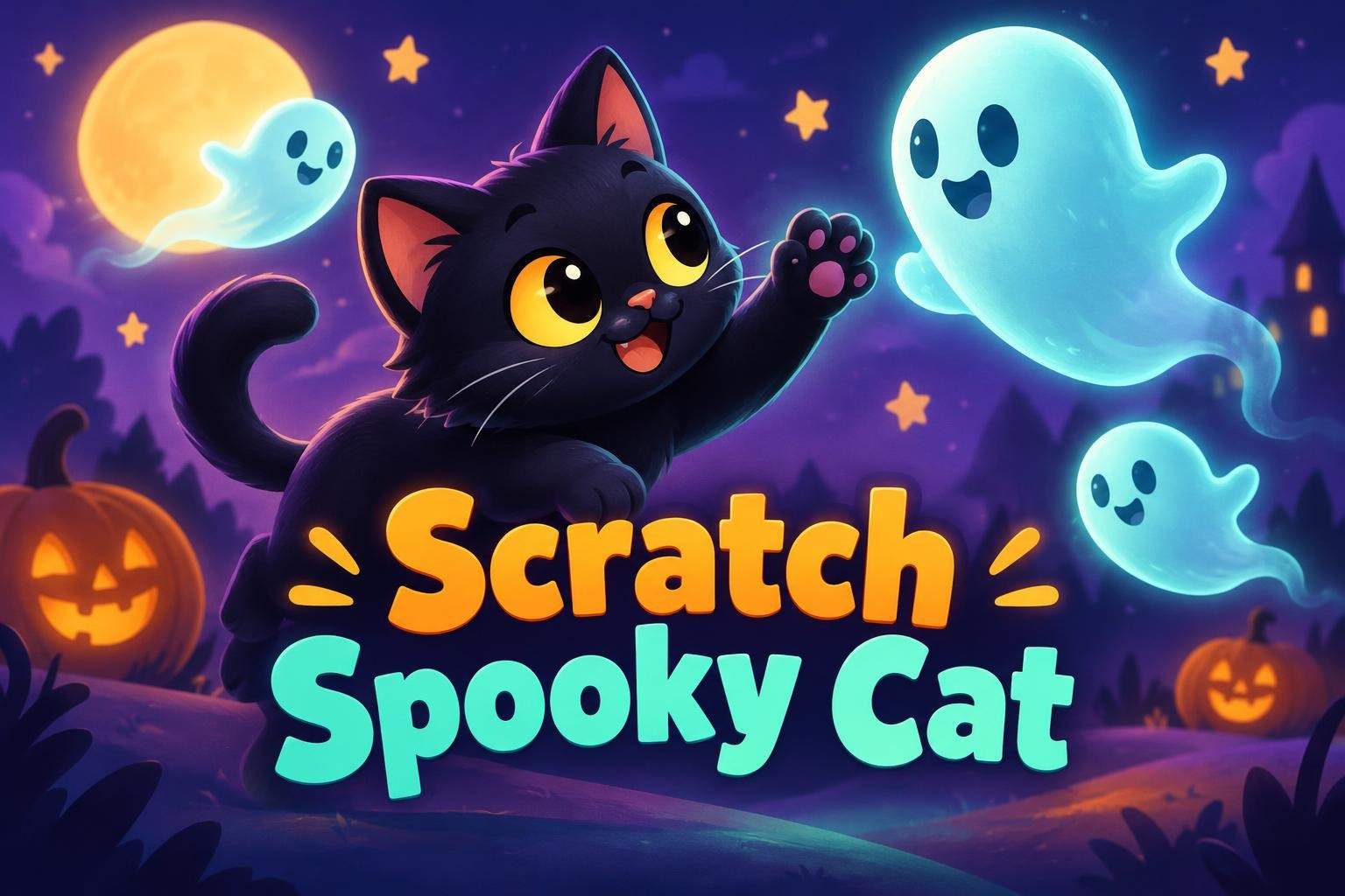 Scratch Spooky Cat: Catch the Ghosts