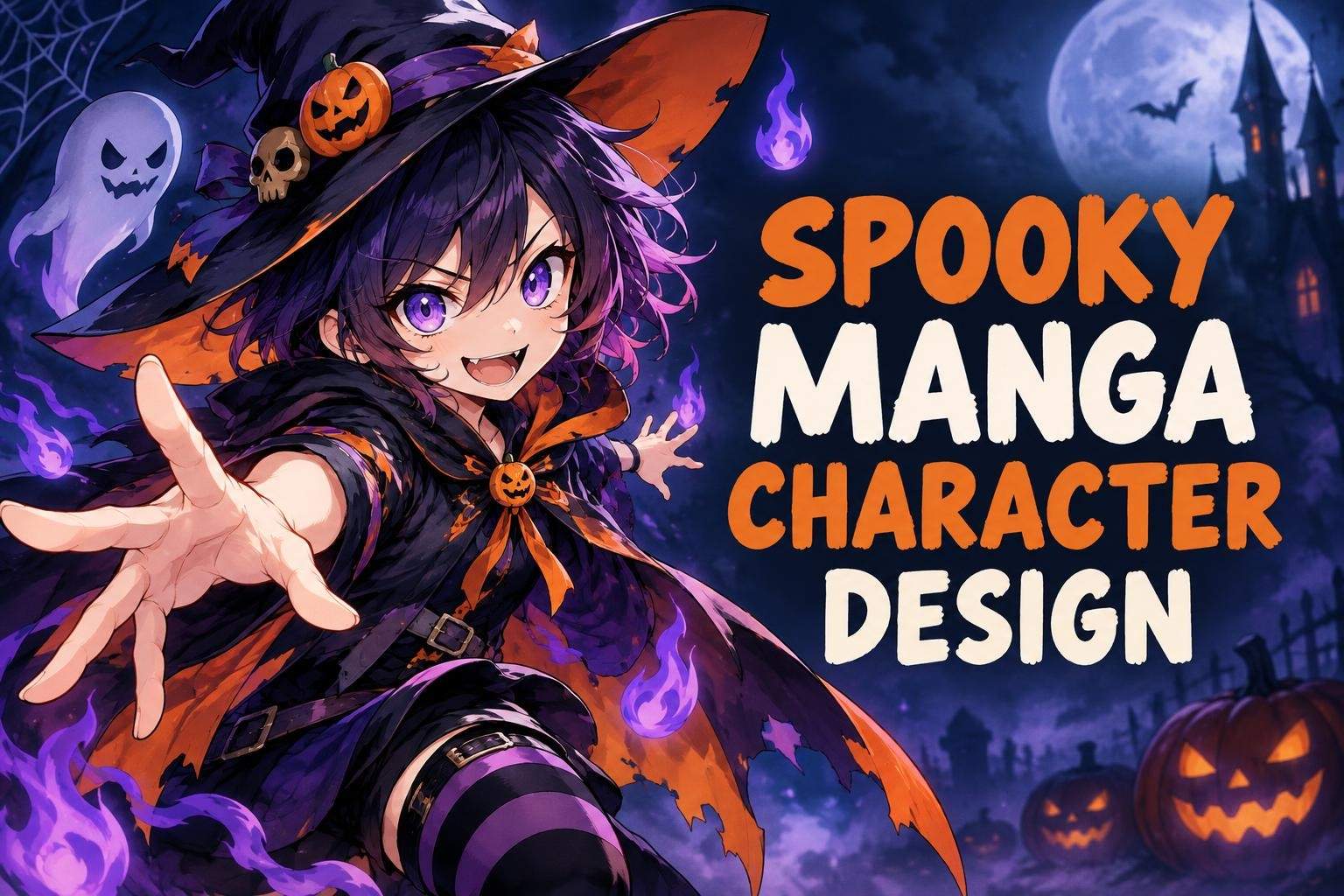 Spooky Manga Character Design