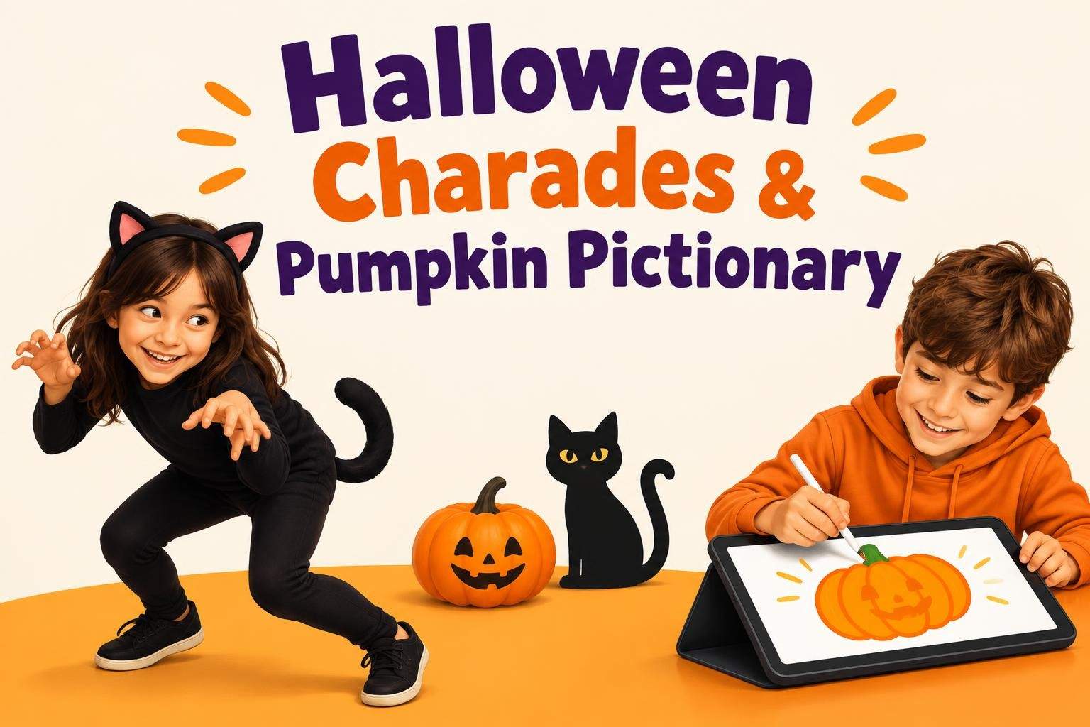 Halloween Charades & Pumpkin Pictionary