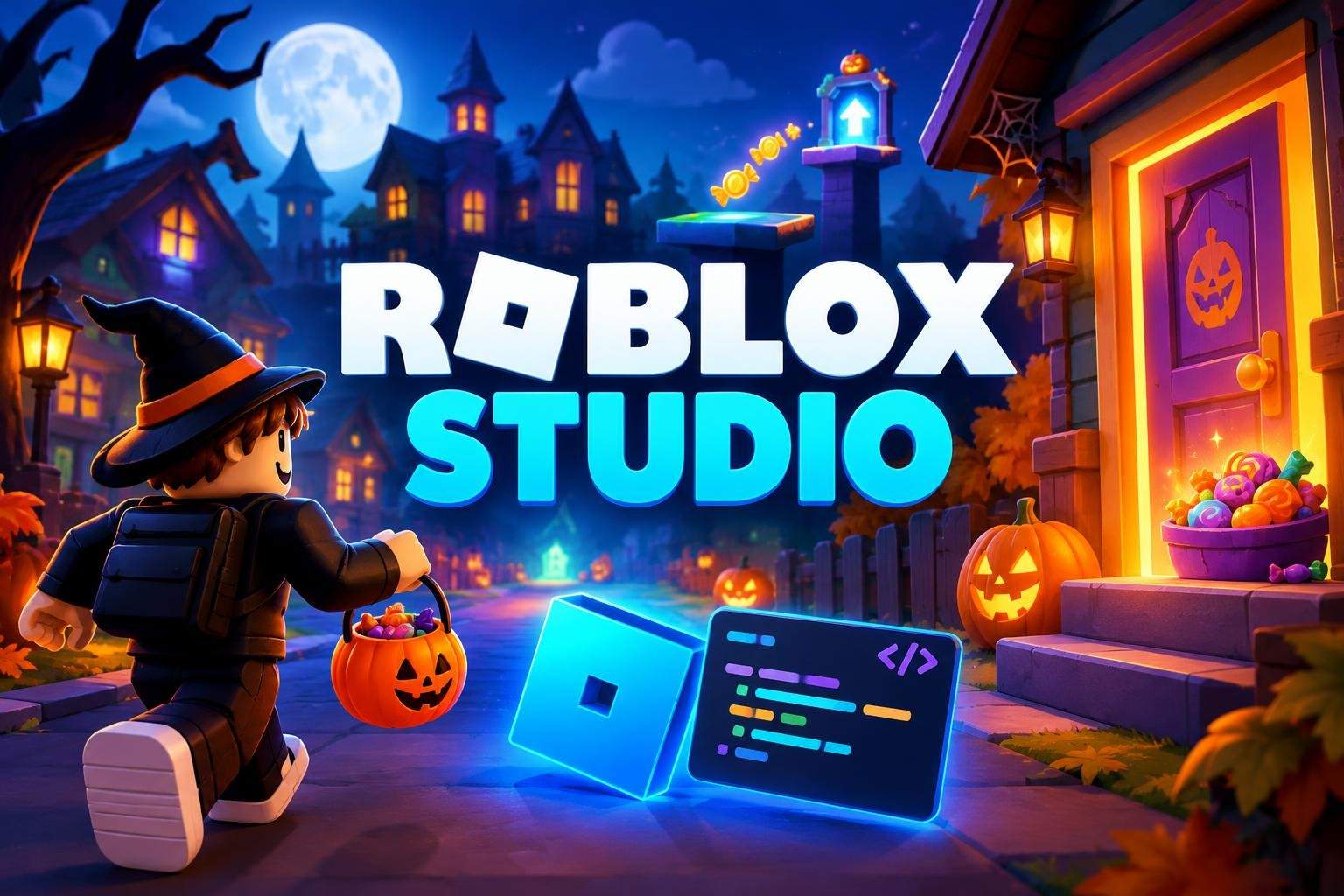 Roblox Studio: Build a Halloween Trick-or-Treat Game