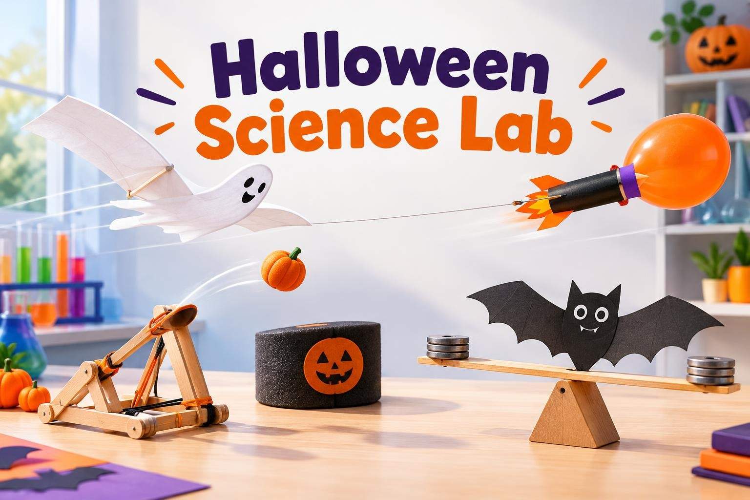 Halloween Science Lab: Rockets, Gliders & Balancing Bats