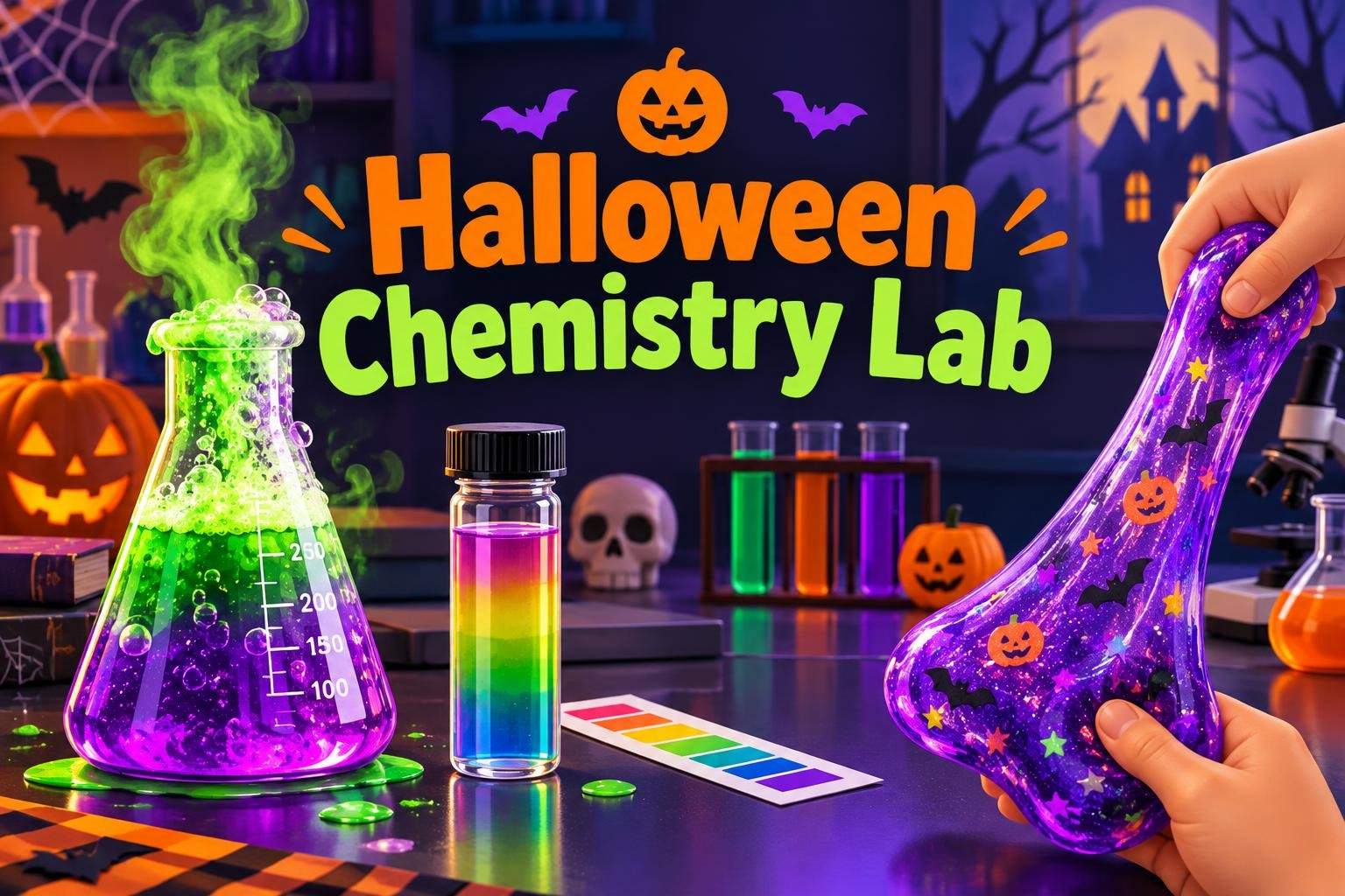 Halloween Chemistry Lab: Potions, pH & Slime