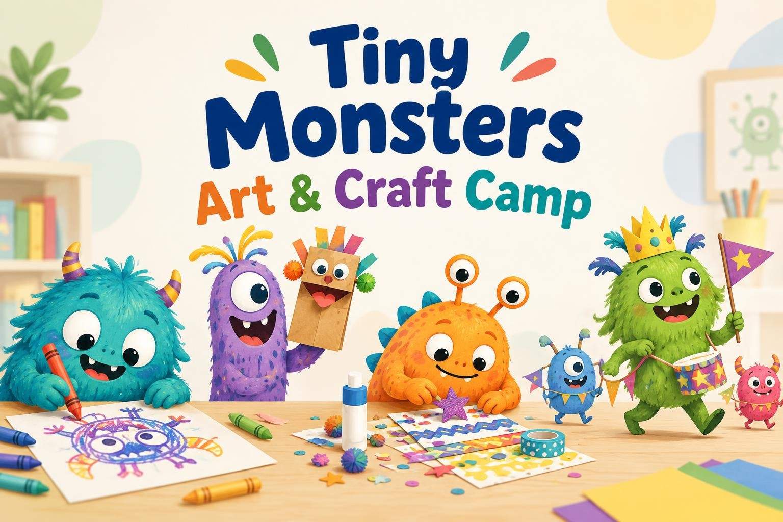 Tiny Monsters Art & Craft Camp