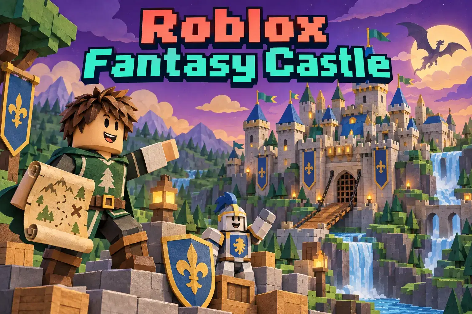 Roblox Fantasy Castle: Medieval Building and Terrain