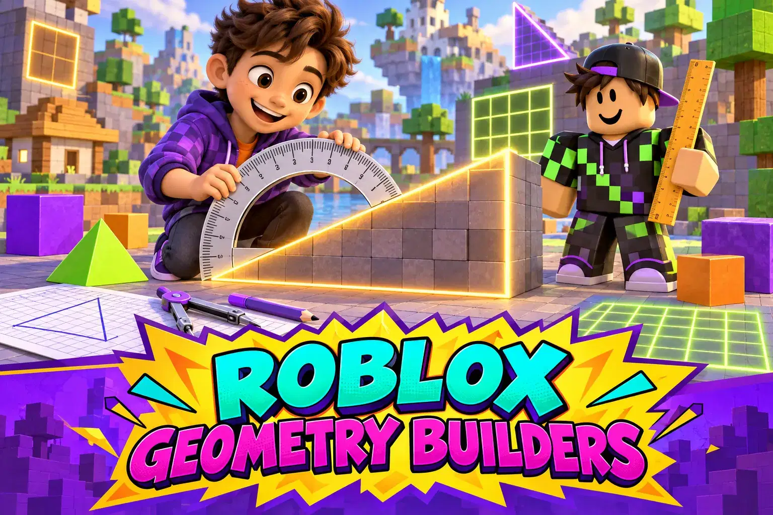 Roblox Geometry Builders: Angles, Area and Perimeter