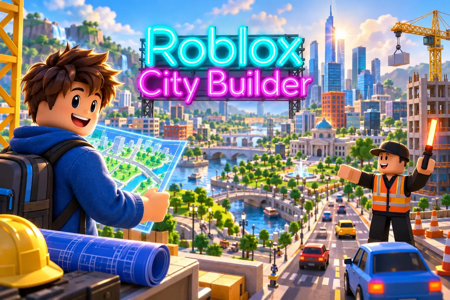Roblox City Builder: Roads, Districts and Skyscrapers