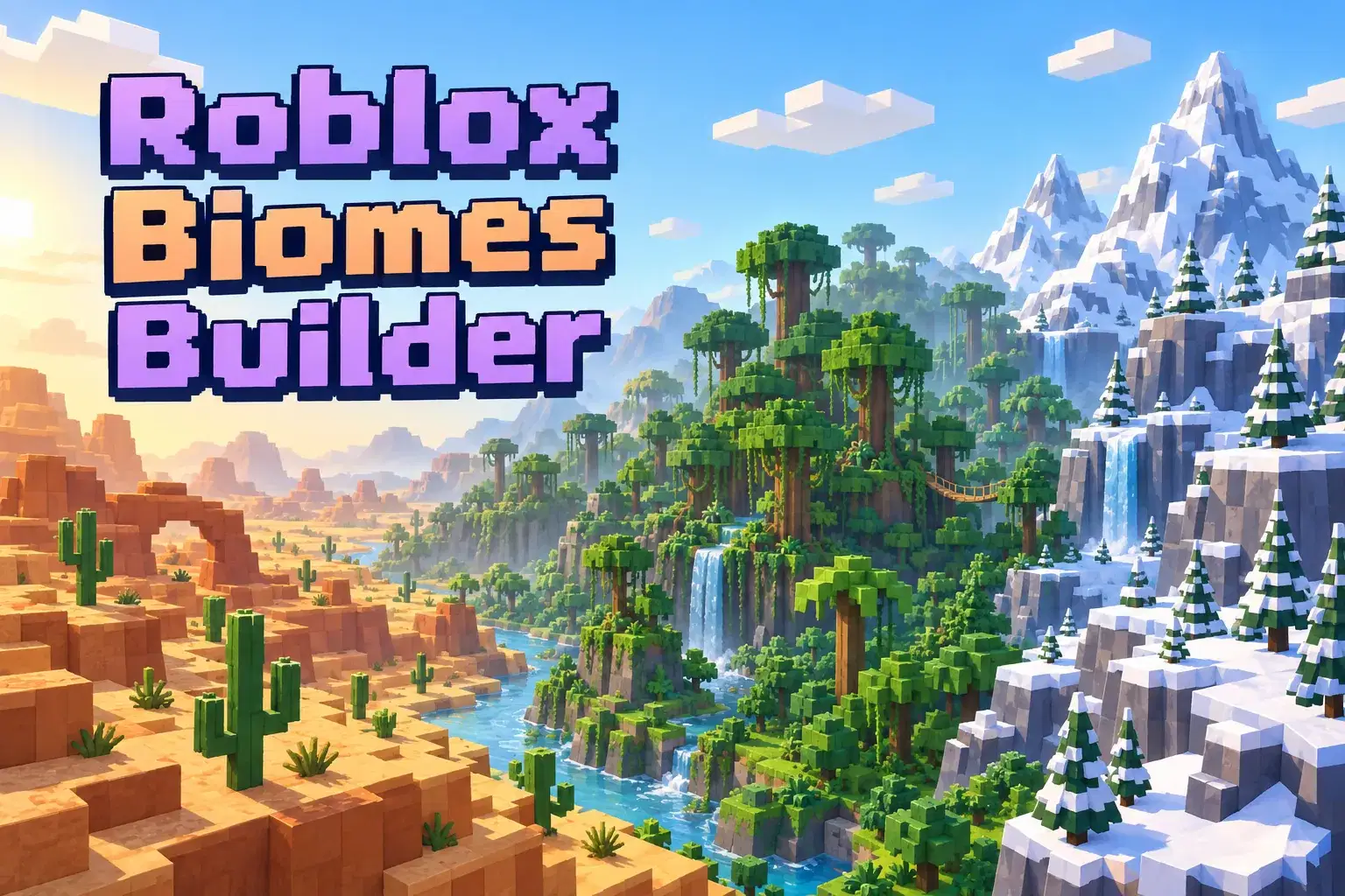 Roblox Biomes Builder: Desert, Jungle and Snow Worlds