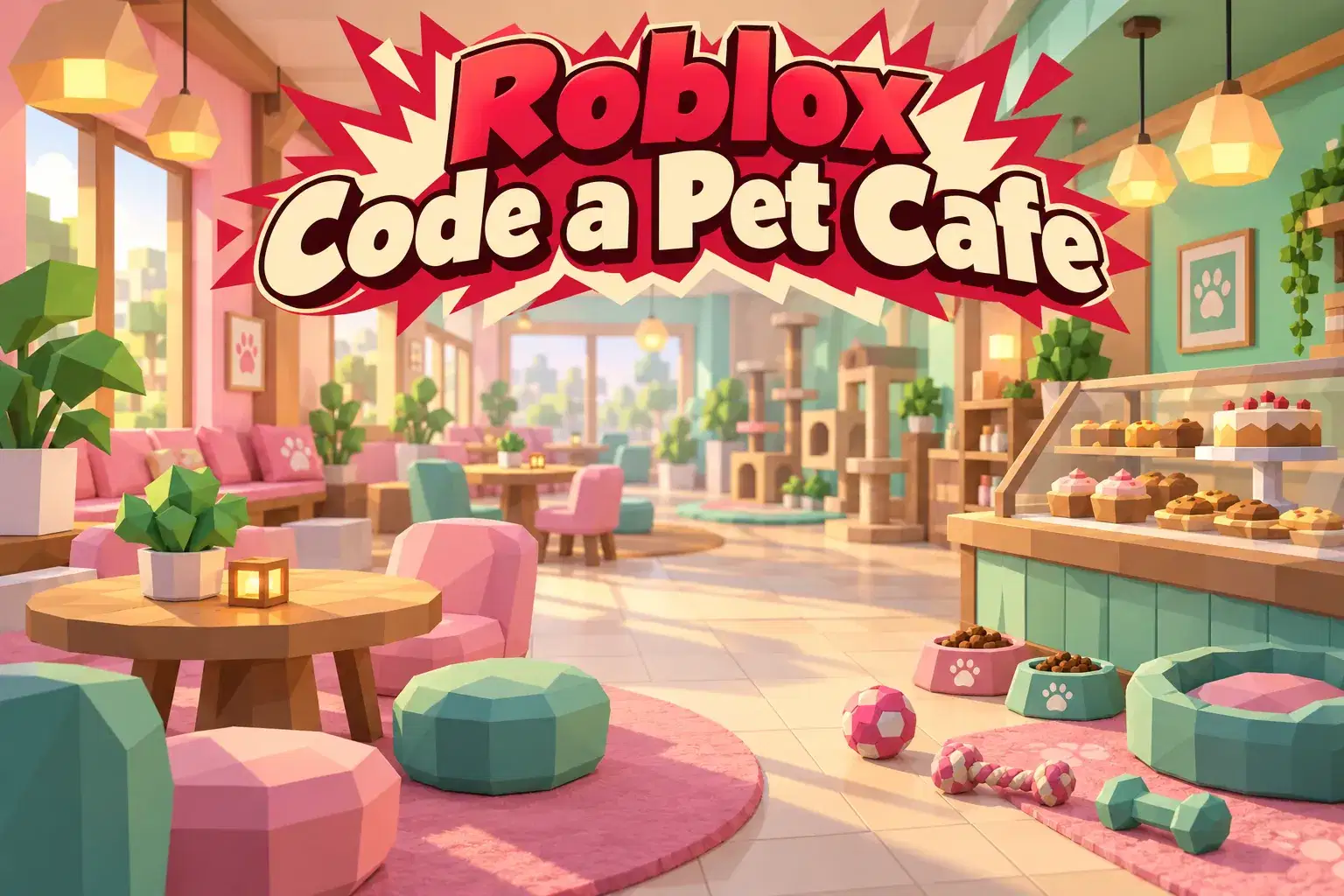 Roblox Girls Code: Build a Pet Cafe Game