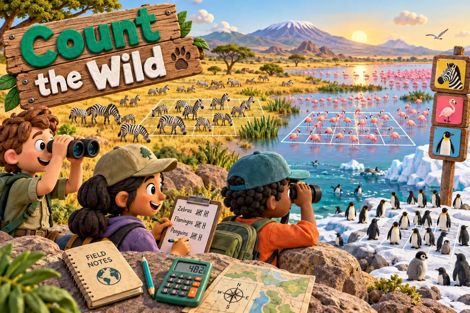 Count the Wild: Animal Population Math Camp