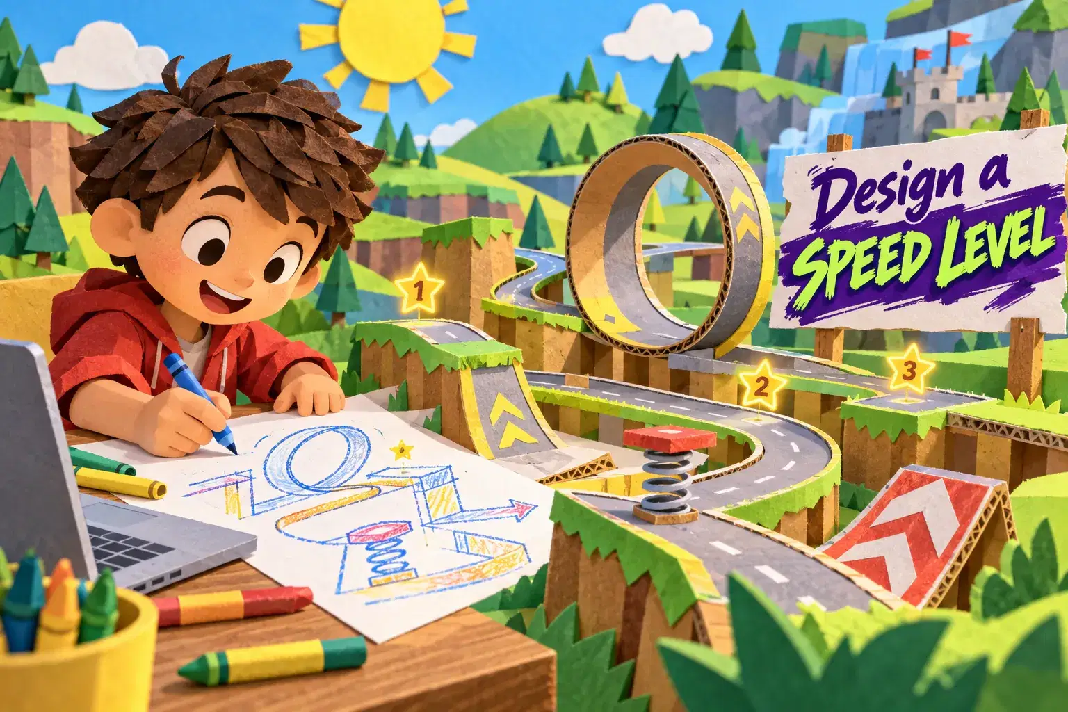 Design a Sonic-Style Speed Level: One-Day Game Design