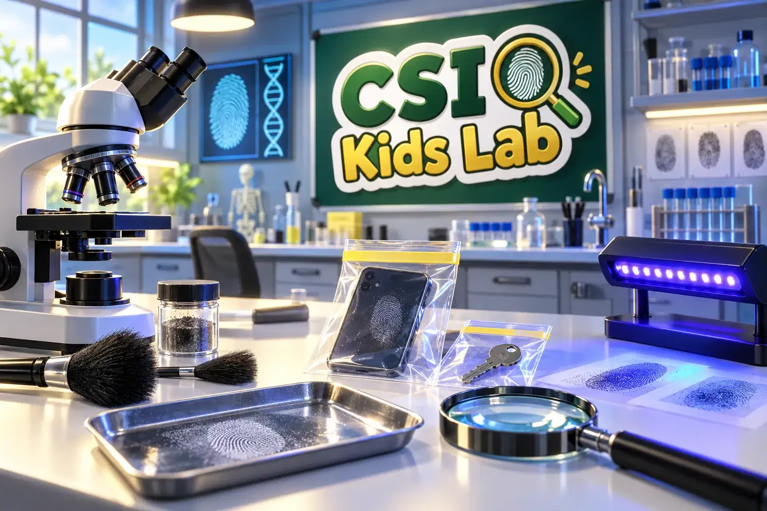 CSI Kids: Fingerprints and Clues Lab