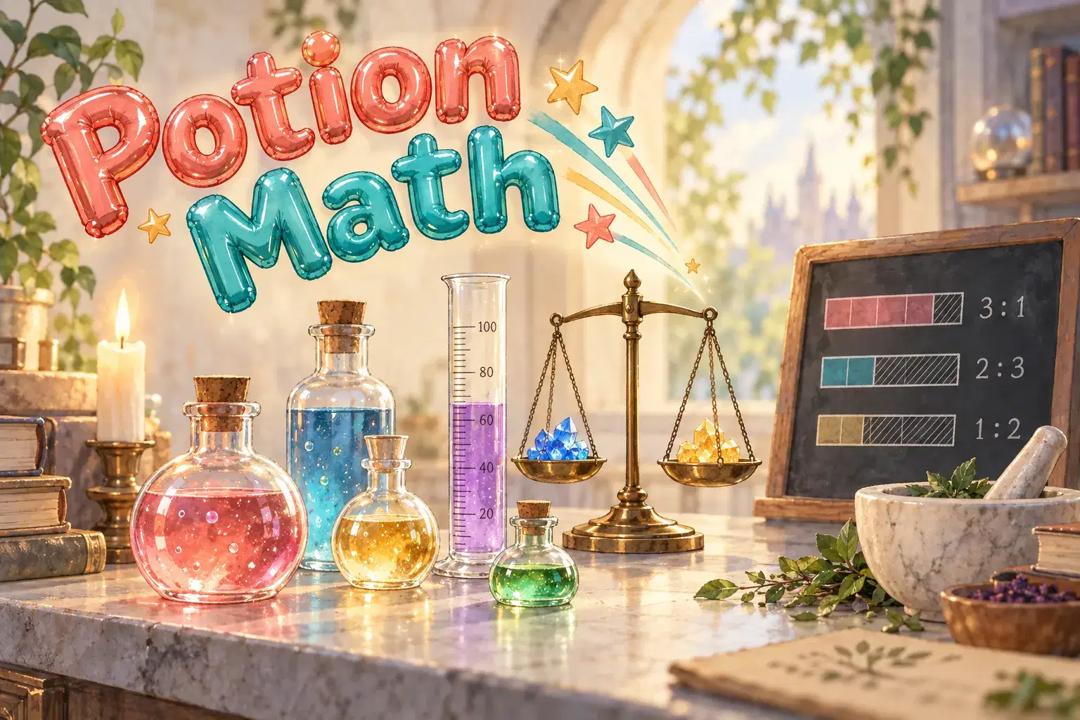 Potion Math: Measuring and Ratios in the Wizarding Lab