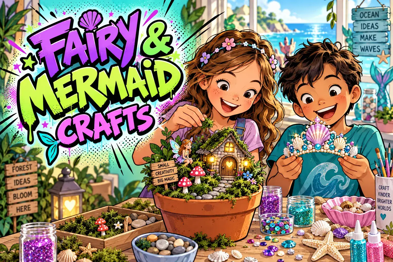 Fairy Garden and Mermaid Props Craft