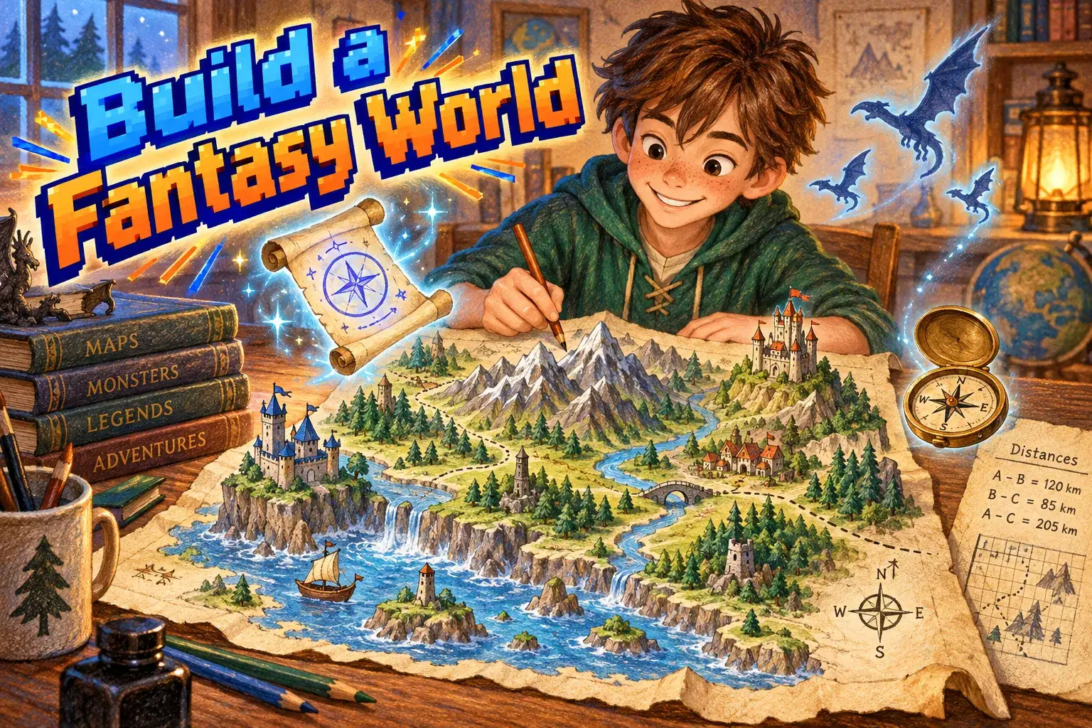 Build a Fantasy World: Maps, Magic and Math