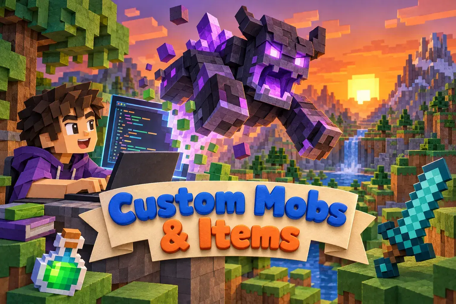 1-on-1 Advanced Minecraft Modding: Custom Mobs and Items