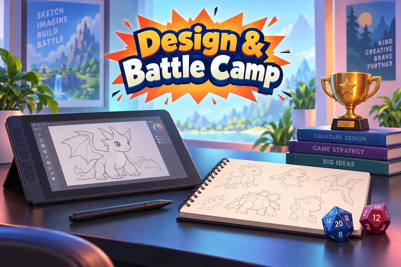 Design and Battle Your Own Pokémon Camp