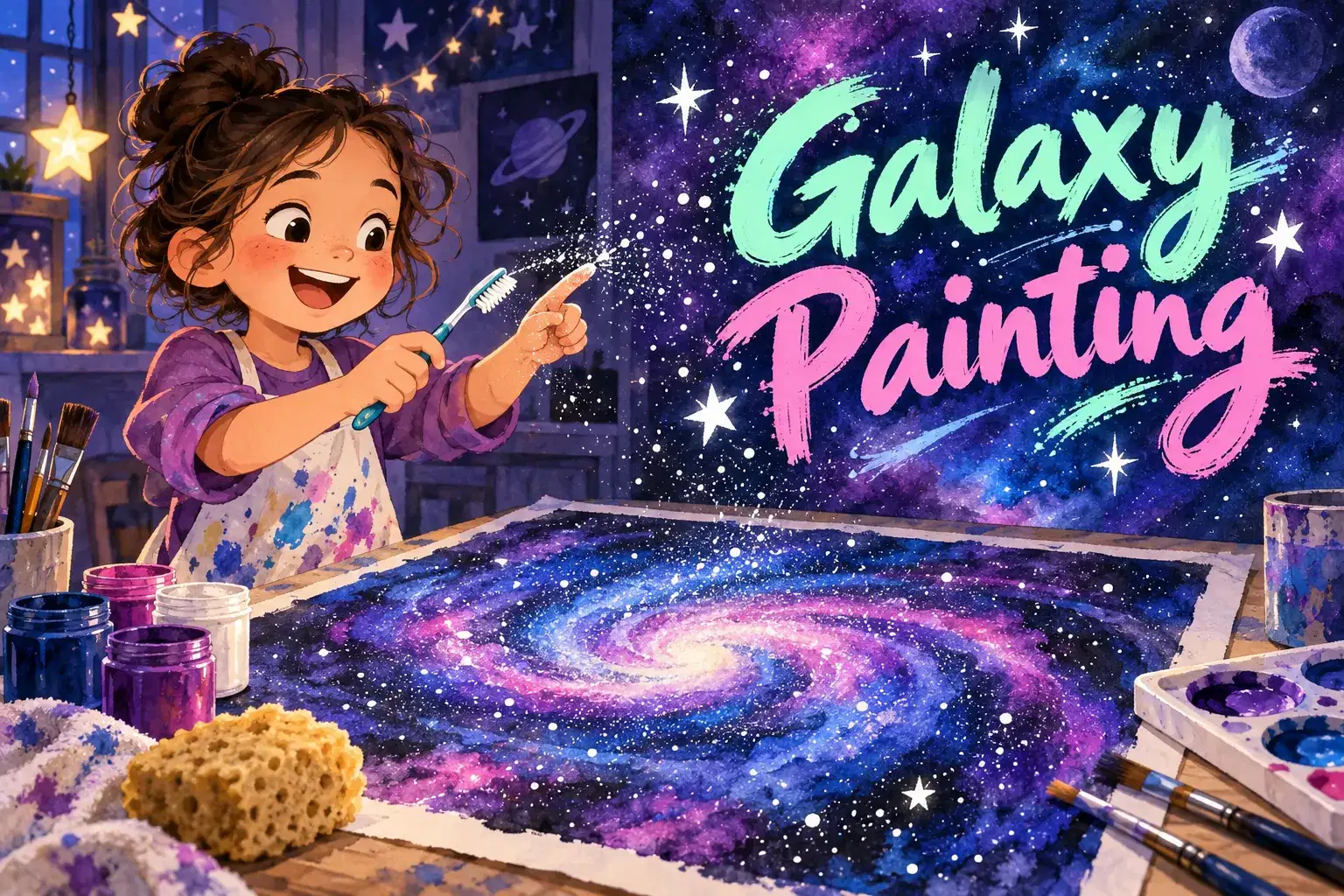 Galaxy Painting: One-Day Art Class