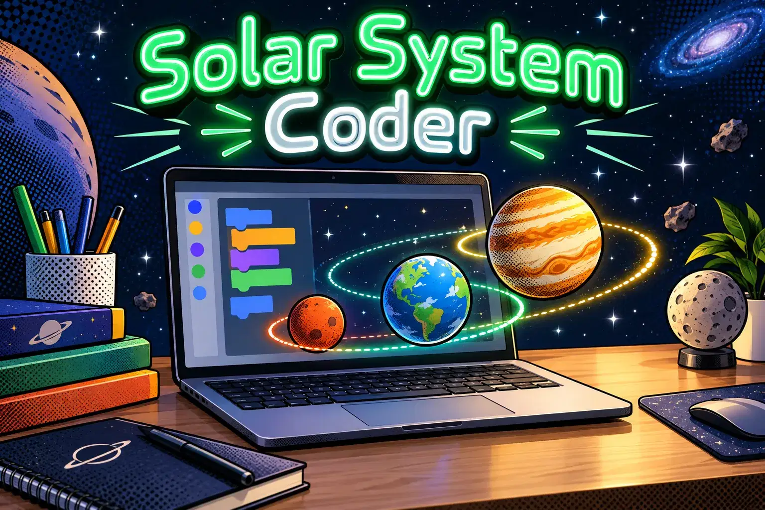 Code a Solar System Simulation in Scratch