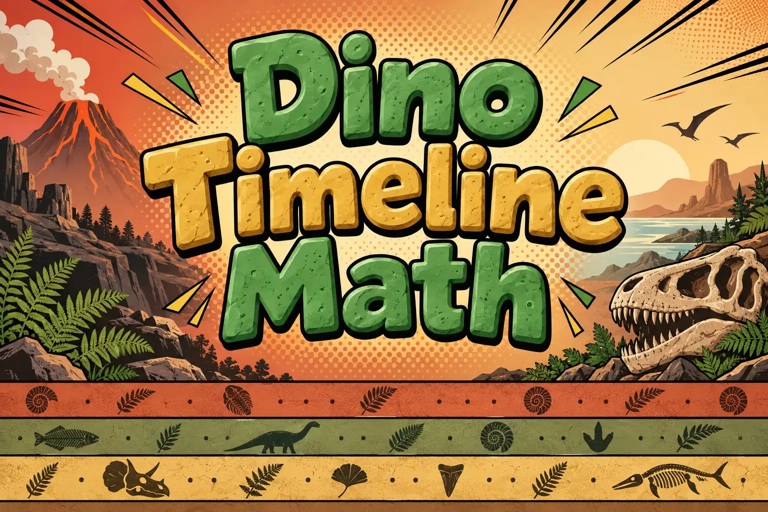 Dinosaur Timeline Math Camp