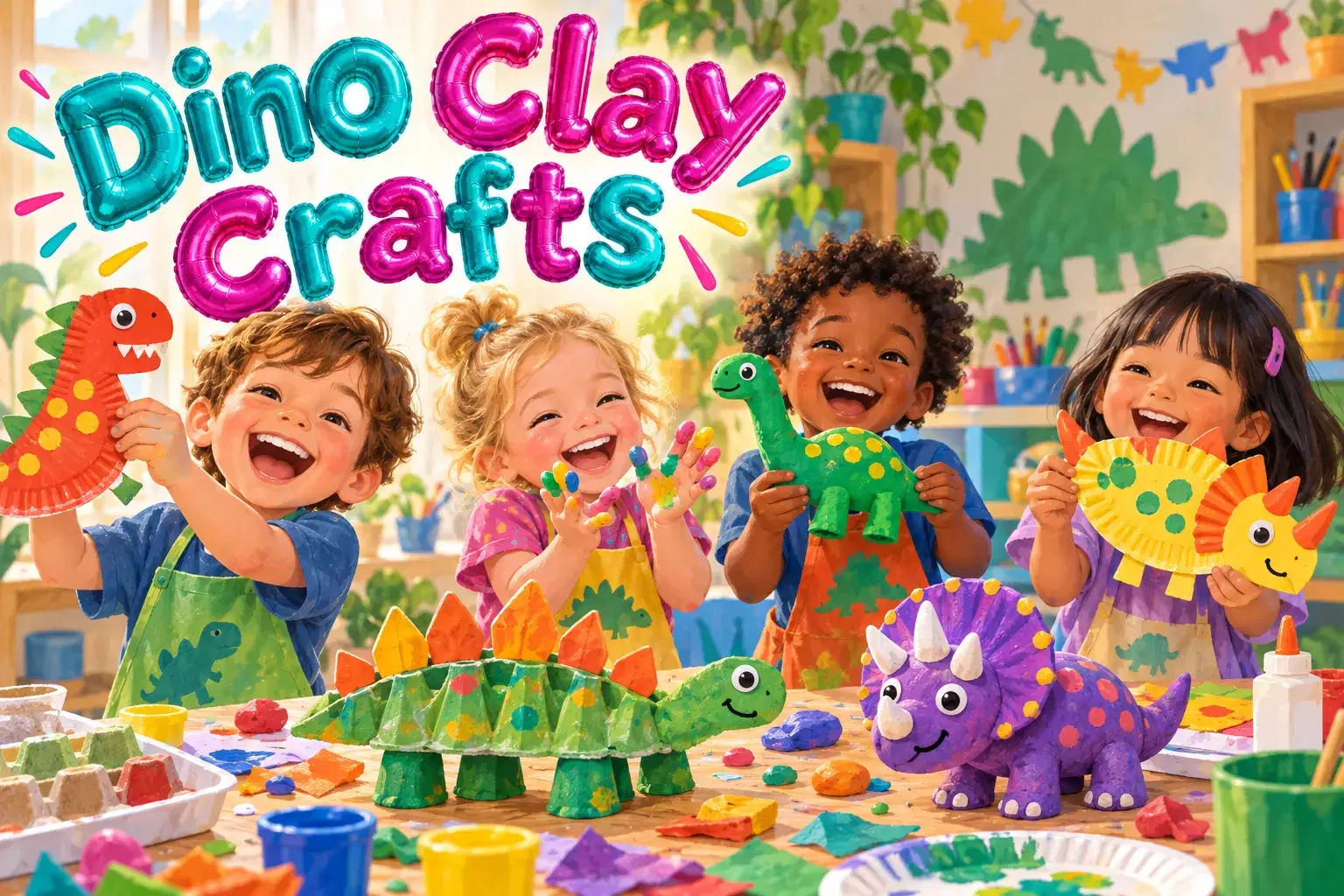 Dinosaur Clay and Crafts