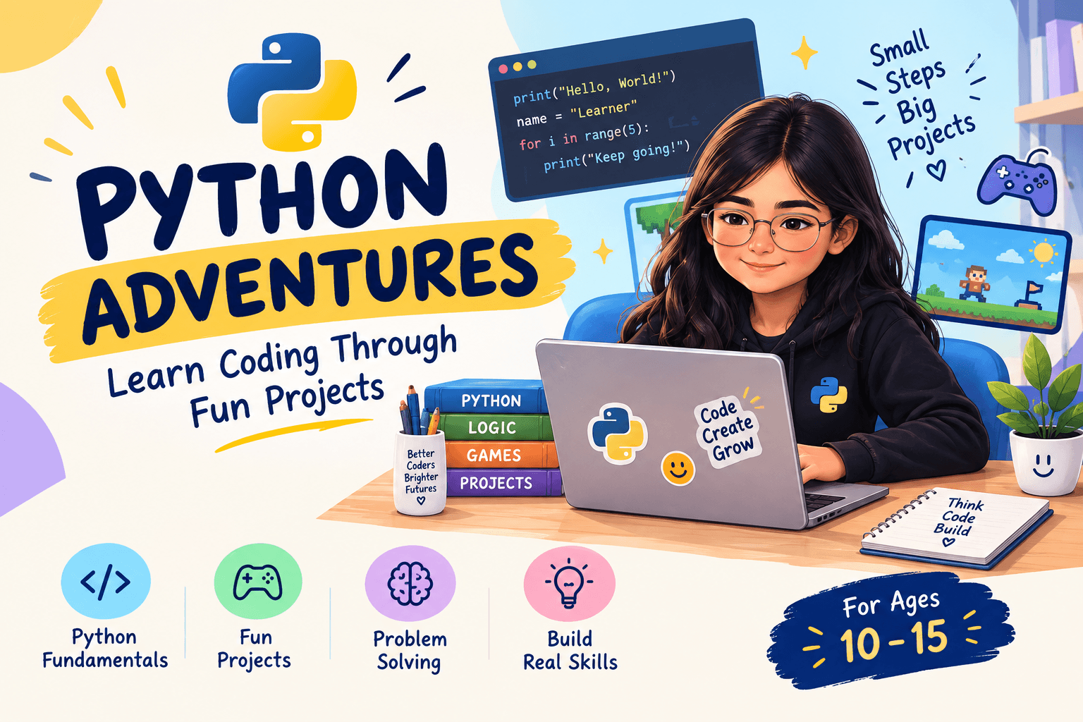 Python Adventures: Learn Coding Through Fun Projects